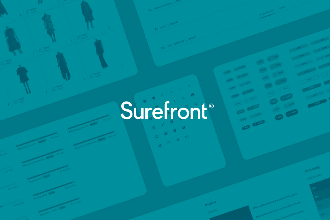 Surefront design system and documentation
